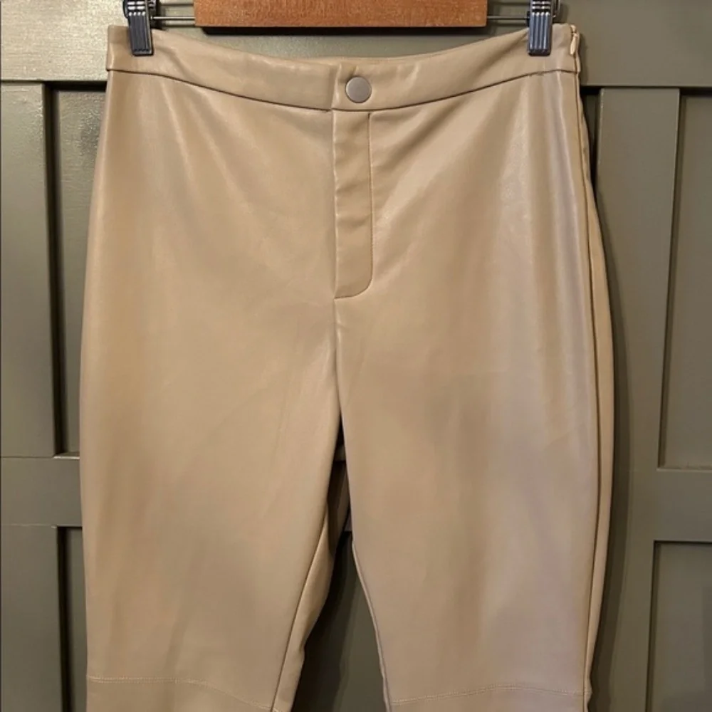 Anthropologie Avec Les Filles Arden Vegan Leather Pants Size Small New NWT